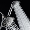 AquaDance Luxury Square High-Pressure Giant 7.3" Rain Shower Head/Handheld Spa