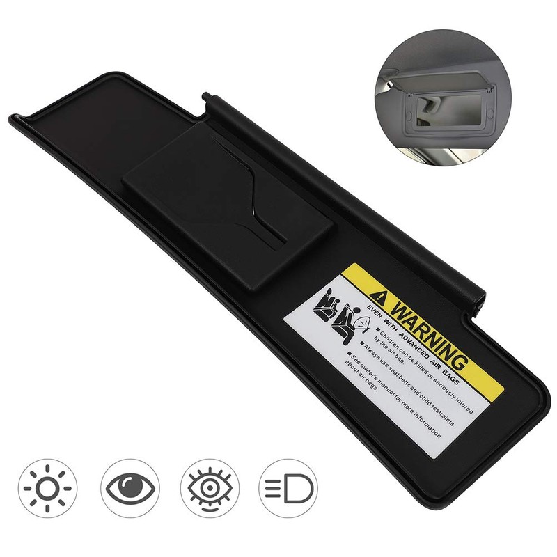 ECCPP Black Car Sun Visor Left Driver Side Windshield Visor