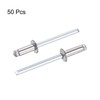 sourcing map Blind Rivets 304 Stainless Steel 4mm Diameter 10mm