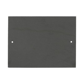 Nicola Spring Linea Rectangle Blank Slate House Sign with Wall Fixings - 20cm x 15cm - Black - 1x Home Cottage Garden Outdoor Wall Gate Name Front Door Number Plate Address Decor Welcome Plaques