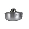 Kitchen Sense Heavy Gauge Polished Aluminum Caldero Dutch Oven Cauldron