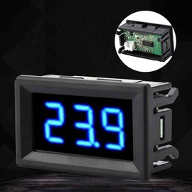 Digital Voltmeter DC 2.5-30 V LED Display Panel Voltage Meter 0.56 Inch Two Wire Volt Display Panel LED Voltmeter (Blue)