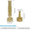 Boring Product Hose Sprayer Nozzle Set, Solid Brass Adjustable Twist