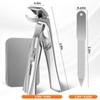 Toenail Clippers for Seniors Thick Toenails, Upgrade Angled Head Large