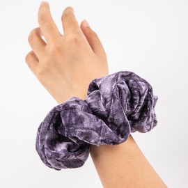 Cicimeiluody Velvet Scrunchies - Jambo Scrunchies - Hair Scrunchies For Women - Oversize Scrunchie No Damage to Hair (Grape)