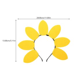 Abaodam sun flower headband headpiece women hair hoops sunflower hair hoop Birthday Party Hairbands Cosplay Headband Party Headbands hair accessory for women boho hair ties bohemian decor