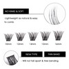 Cluster Lashes 72 Individual Lashes Clusters Eyelash Extensions False Eyelashes