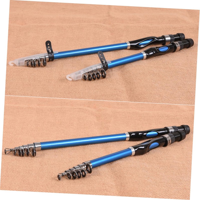 BESPORTBLE 3pcs Portable Mini Fishing Rod Durable Telescopic Pole Ocean