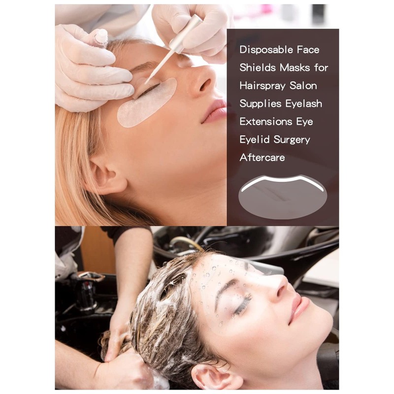 EBANKU 50 Pcs Microblading Shower Face Shields Visors, Disposable Face