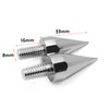 HTTMT- 10pcs Universal M8(8mm) Chrome Windscreen Fairing Spike Bolt Kit