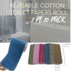 BEECO GIF2U Reusable Toilet Paper Towels 20 Count Roll,Washable Cotton