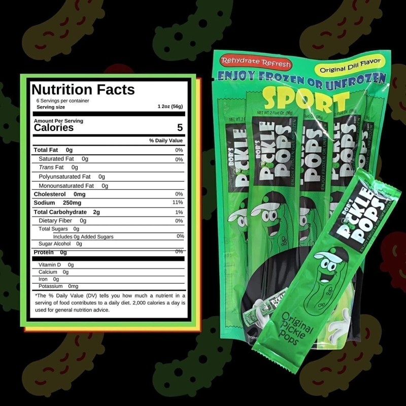 Bob's Pickle Pops Bobs Pickle Pops Sport Original Dill -