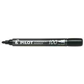 Pilot SCA-100 Permanent Markers Bullet Tip 1 mm Pack of 5 Blackaa
