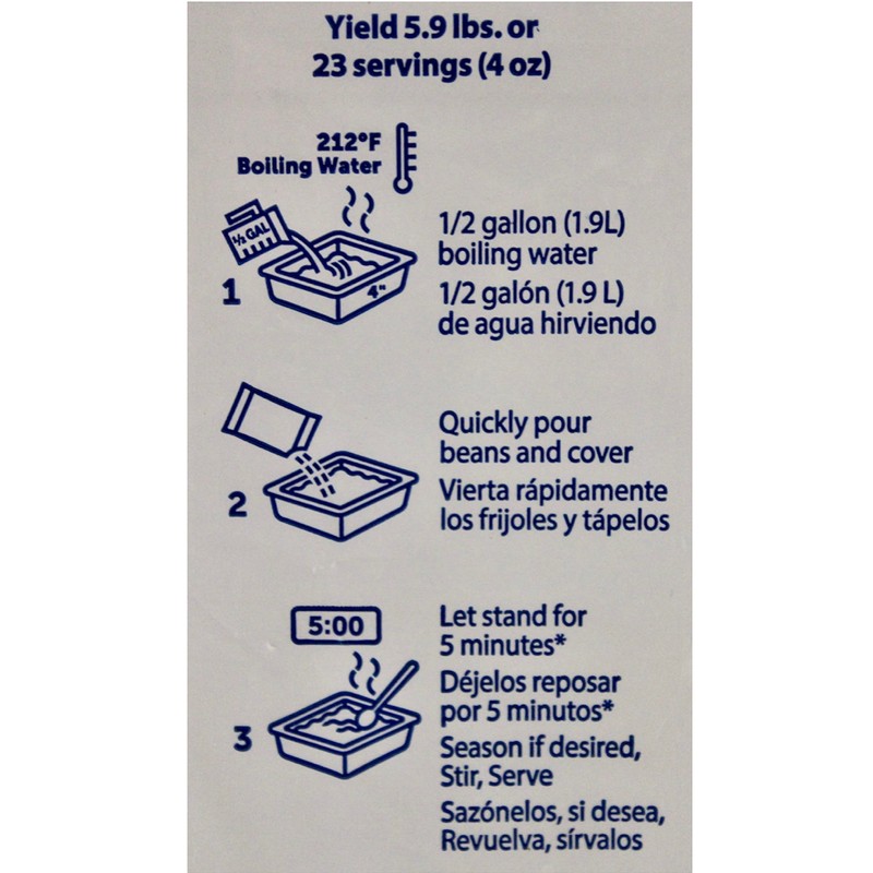 Santiago Traditional Refried Beans Smooth Beans Mix, Dehydrated 1.86 Pound