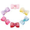 30pcs Shinning Rhinestone Bow Pattern Elastic Hair Rope Hair Band
