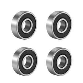 pa 4PCS 608-2RS Ball Bearings Skateboard 608-RS Double Rubber Sealed Shielded Miniature Deep Groove 8mm x 22mm x7mm for Skateboards Inline Skate Scooter Roller Blade Skates Long Boards
