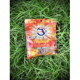 Double G Craft Jerky Quality Snack | Healthy Beef Jerky Snack | Excellent Energy for Disc Golfers | Garrett Gurthie Jerky | (2.5 Ounce, Ken Climo’s Mango Habanero Jerky)