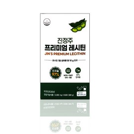 Jinju Premium Lecithin Sticks 60 packets (1 month supply) Made in the US NON-GMO soybean Cholesterol improvement Gluten-free / 진정주 프리미엄 레시틴 스틱 60포(1개월분) 미국산 NON-GMO 대두 콜레스테롤 개선 글루텐프리