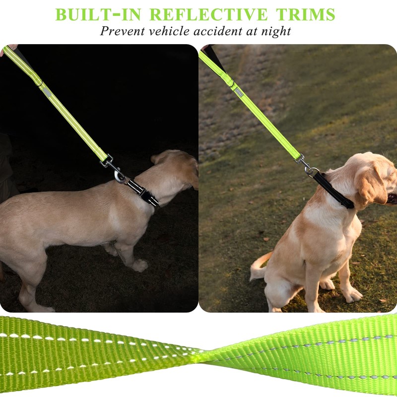 VIVAGLORY Short Dog Lead 24" Brilliant Yellow