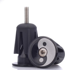 UPANBIKE Mountain Bike Road Bicycle One Pair Bike Handlebar End Plugs Aluminum Alloy Expansion Handlebar Grips Cap Stoppers (Blue)