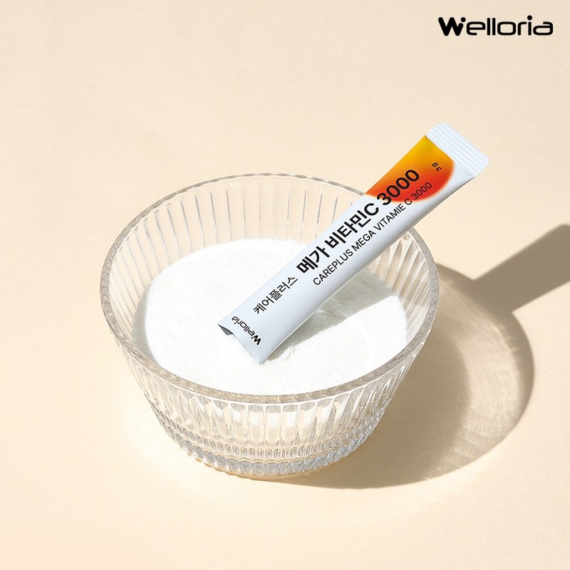 [Welloria] Care Plus Mega Vitamin C 3000 90 packets, 2