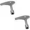 2PCS Triangle Key Utility Service Key Gas Electric Elevator Emergency