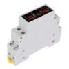 Digital Display Energy Meter Din Rail Mounted Volts Amps Hertz