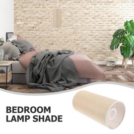 Hemobllo Lamp Shade: Beige Linen Tall Drum Lampshade for Table and Floor Lamps, Pendant Light for Home Decor - 11in×5.5in