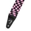 Fender Wavy Checkerboard Polyester Strap - Pink
