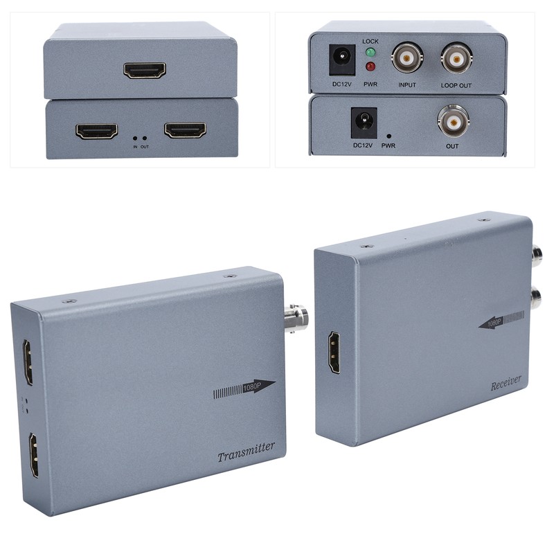 HDMI Coaxial Extender Receiver Display Accessories 1080P 500 Meters Voltage