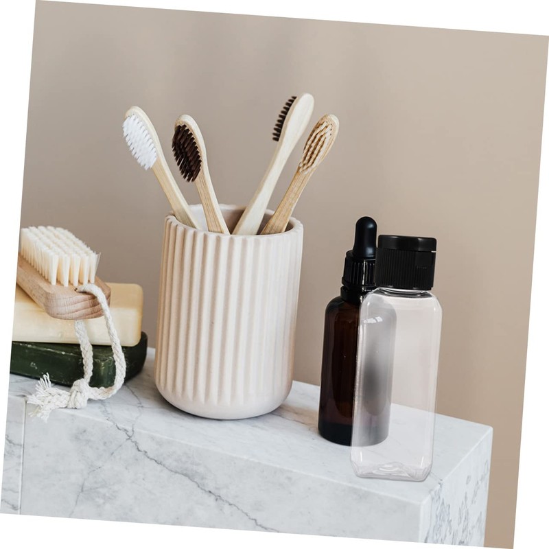 OHPHCALL 30pcs Clear Travel Bottles Refillable Lightweight Leak Containers for