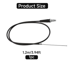 120 cm Pit Bike Throttle Cable, Replacement Universal Pit Bike Throttle Cable Straight Head Motorcycle Throttle Oil Cable Heat and Corrosion Resistant for Pits Dirt Motor Trail Bike Motocross