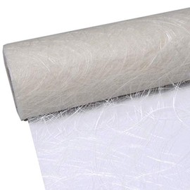 Deko AS GmbH Sizoweb table runner, creamy white, 30 cm, 25-metre roll (64 001-R)