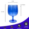 Yalin Set of 6 Unbreakable 12 oz Acrylic Plastic Wine