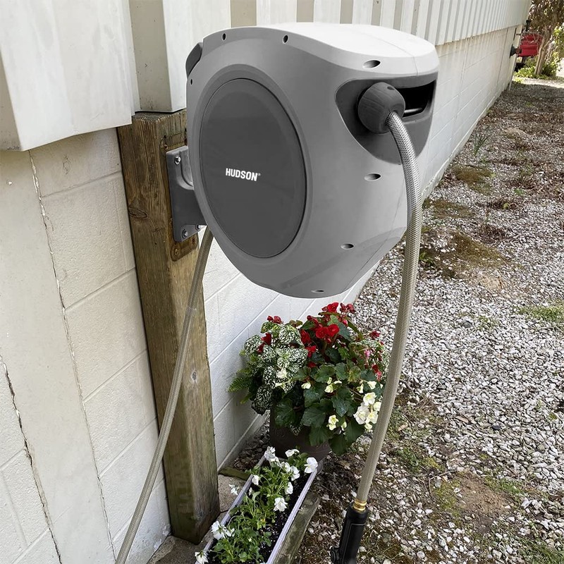 50ft Hose Retractable Hose Reel Gray