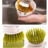 2 PCS Multifunctional Press Cleaning Brush, Kitchen Cleaning Brush with
