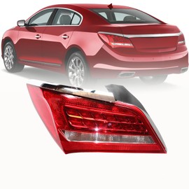 YINZINR LED Tail Light Rear Brake Lamps Fits for 2014-2016 Buick LaCrosse # Replace Number GM2800263, GM2801263 (Left Driver Side)