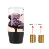 Unbranded Universal 10cm JDM Clear Purple Real Rose Flower Manual
