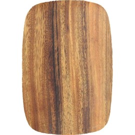 Pacific Merchants Acaciaware Bar Board, 8" x 6", One Solid Piece of Hardwood,Hand Made, Sustainable, Acacia Wood Serving Tray/Board