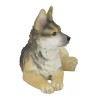 German Shepherd Puppy Sitting Looking Left Collectible Figurine Miniature 4.25"L