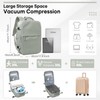 Vacuum Travel Backpack - Save 30% Space with Compression, Carry-On