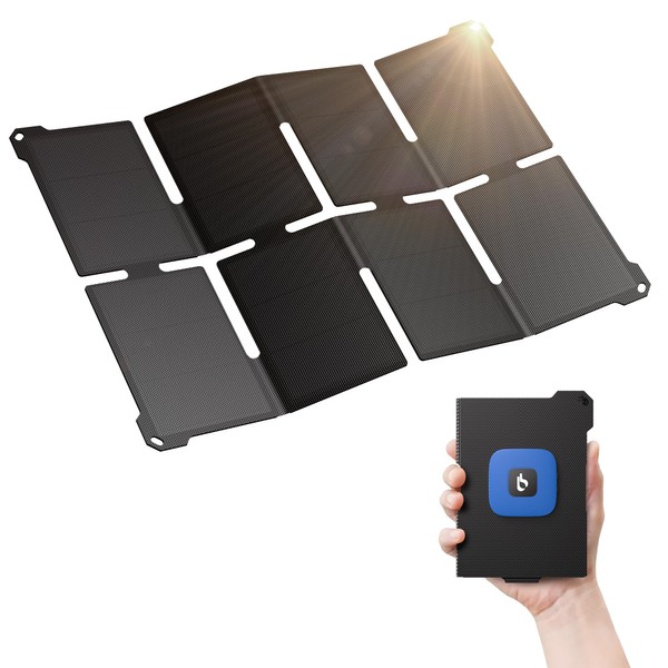 [Pocket Size] BigBlue 25 W Mini Portable Solar Charger, Foldable