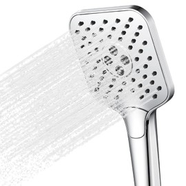 Auralum Duschkopf Wassersparend, Handbrause Duschkopf XXL, Duschbrause Hochdruck, Brausekopf groß mit 3 Strahlarten (ohne Schlauch)