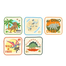 Marushin 4995039800 Mini Towels, Set of 5, Jurassic World, Jurassic World, Jurassic World, Movie Characters, Nursery School, Kindergarten Entrance, Kindergarten, Kindergarten, School Entrance, Towel,