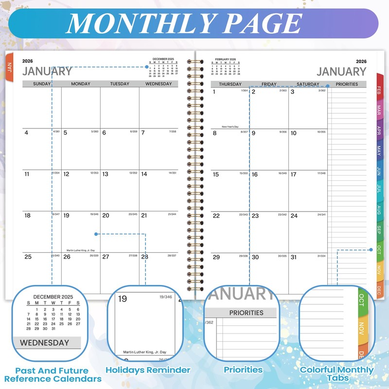 2026-2027 Appointment Book - Daily Planner 2026 from Jan. 2026