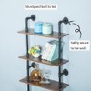 HEONITURE 5 Shelf Industrial Pipe Shelving, Black Modern Bookcase Bookshelf,