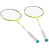 2 Player Badminton Racquets Set Lightweight Carbon Composite Double Rackets