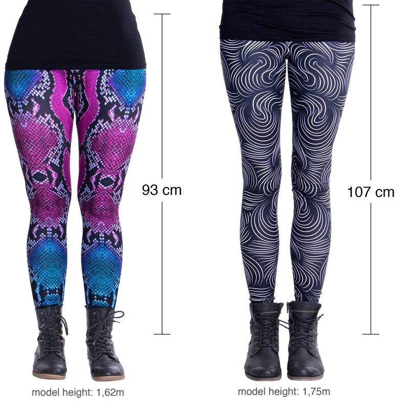 cosey Printed Coloured Leggings (One Size) in Various Designs -