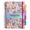 Pukka Pads Bloom B5 Hardcover Project Book, Floral Cover, 9496-BLM,