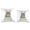 Cat The Cat Professional Human Trainer Throw Pillow